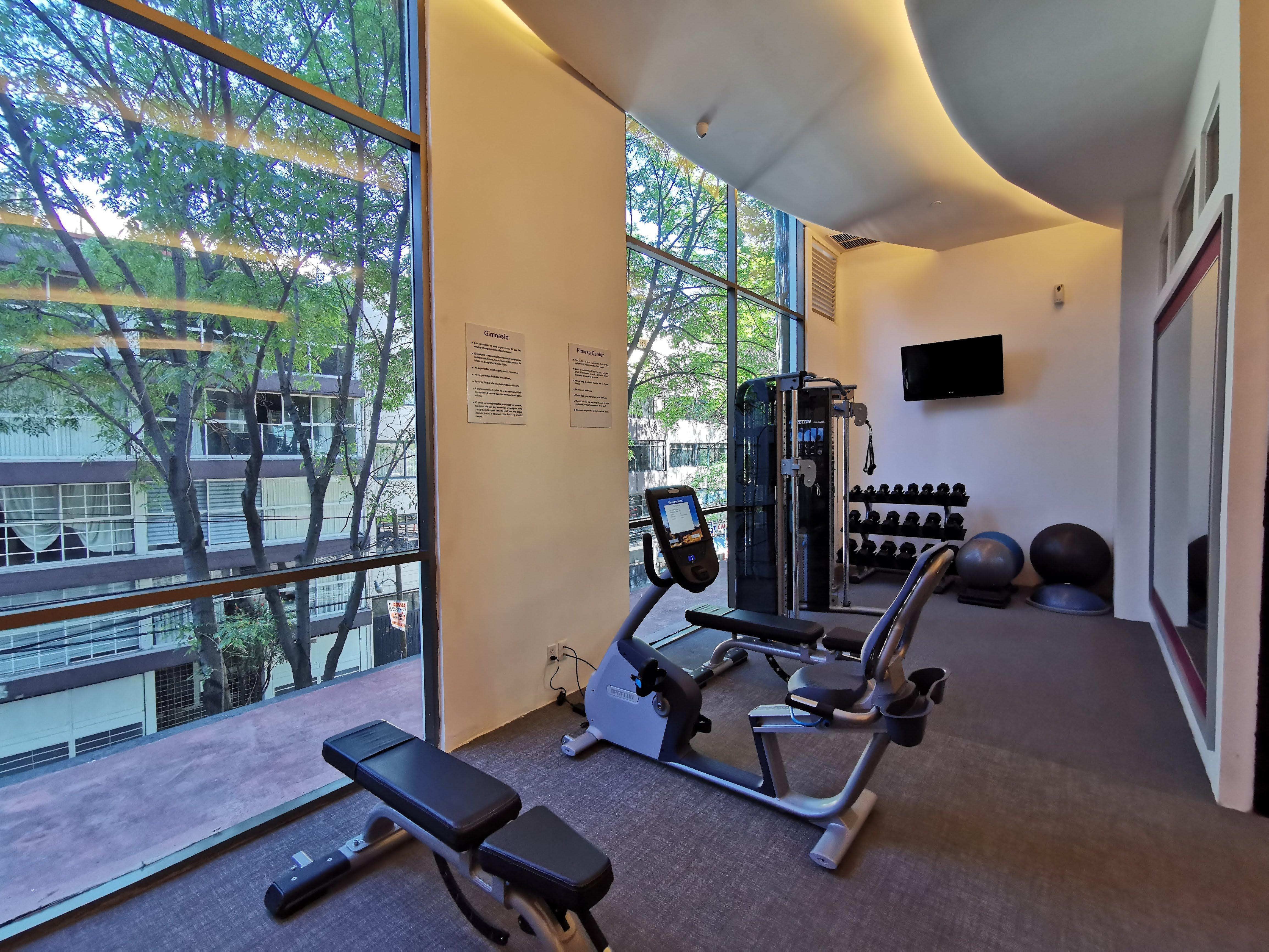 Belair Unique Mexico City Wtc, Trademark By Wyndham Экстерьер фото The gym at the hotel